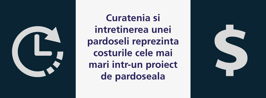 Curatenia si intretinerea unei pardoseli reprezinta costurile cele mai mari